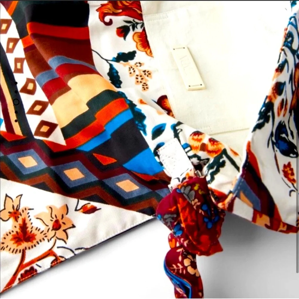 NWT Zara Printed Scarf Crossbody Bag - Picture 3 of 6